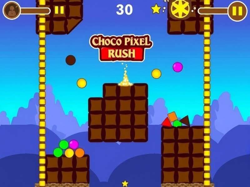 Choco Pixel Rush Gameplay Screenshot